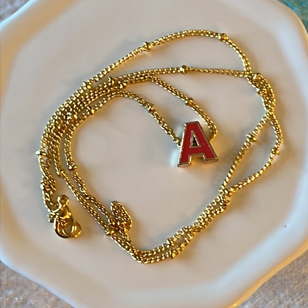 Letter A Necklace